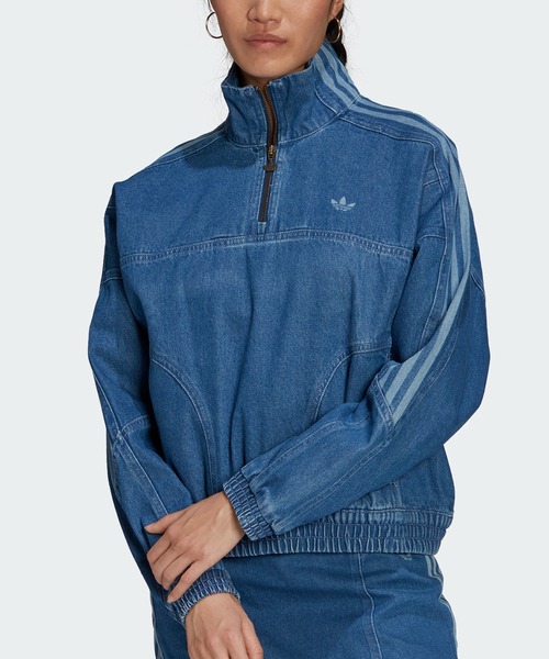 在庫あり ジャケット Gジャン アディカラー アディダスオリジナルス トラックトップ デニムクロップド