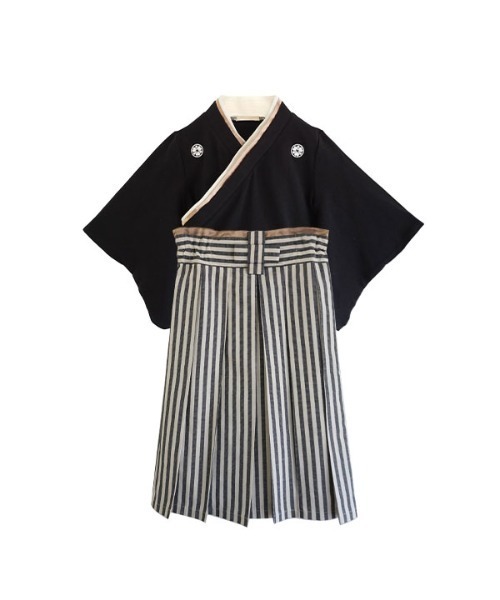 2ピースコットン 本格キッズ袴 SweetMommy(授乳服&マタニティ) 着物 2ピース コットン 本格