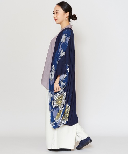 カーディガン 「カヤ」輪の花 長羽織 レディース カヤ】輪の花 長羽織（カーディガン/ボレロ）｜カヤ（カヤ）の