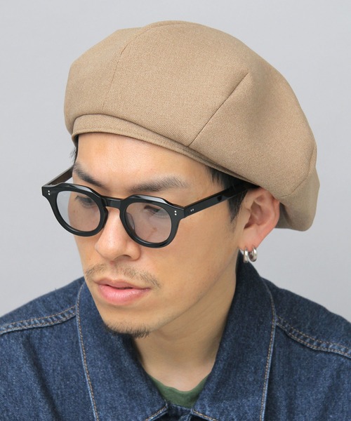 Mr.COVER 帽子 ベレー帽 日本製 ビッグシルエット 8枚パネル ベレー帽