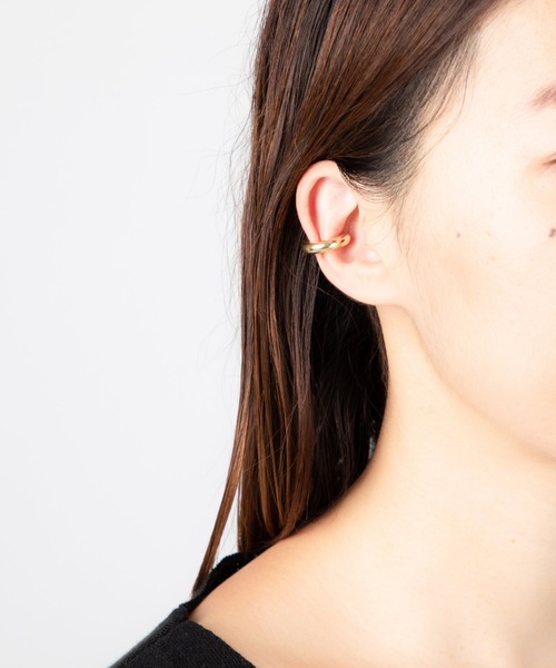 SASKIA DIEZ イヤリング BOLD EARCUFF NO2 BRASS GOLD PLATED