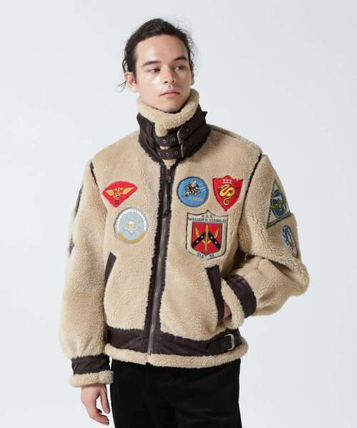 ジャケット ミリタリージャケット レトロ ボア B-3 トップガン / RETRO BOA B-3 TOPGUN レトロ ボア トップガン RETRO BOA ポリエステル100%，