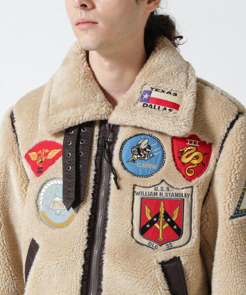 ジャケット ミリタリージャケット レトロ ボア B-3 トップガン / RETRO BOA B-3 TOPGUN レトロ ボア トップガン RETRO BOA ポリエステル100%，