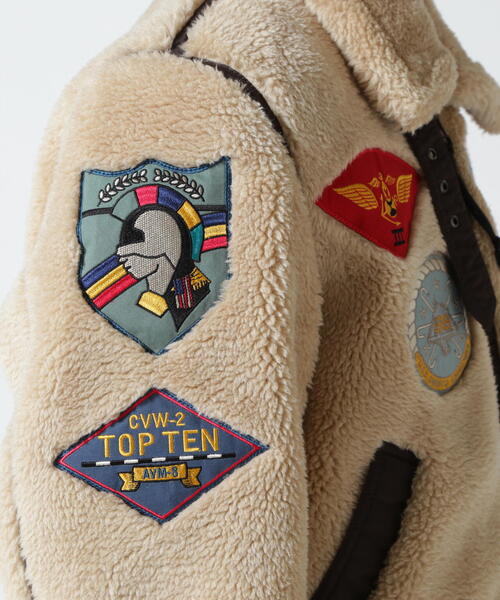 ジャケット ミリタリージャケット レトロ ボア B-3 トップガン / RETRO BOA B-3 TOPGUN レトロ ボア トップガン RETRO BOA ポリエステル100%，