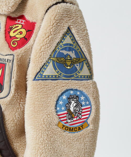 ジャケット ミリタリージャケット レトロ ボア B-3 トップガン / RETRO BOA B-3 TOPGUN レトロ ボア トップガン RETRO BOA ポリエステル100%，