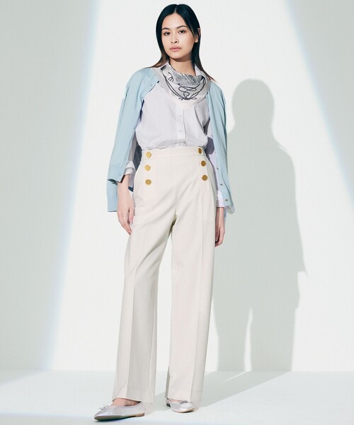 23区 CANCLINI ベーシック シャツ　カンクリーニ　白　長袖　ブラウス 23区 ブラウス シャツ 「CLASSY.1月号掲載」CANCLINI ベーシック