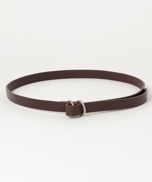 YOKO SAKAMOTO リングベルト　ブラウン レザー RING BELT SLIM