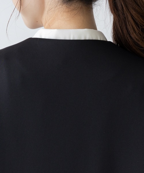 【新品未使用】ソーノ マシュマロコート ノーカラー UVカット ブラック　F Sono（ソーノ） ノーカラーコート コート 「SONO/ソーノ」マシュマロ