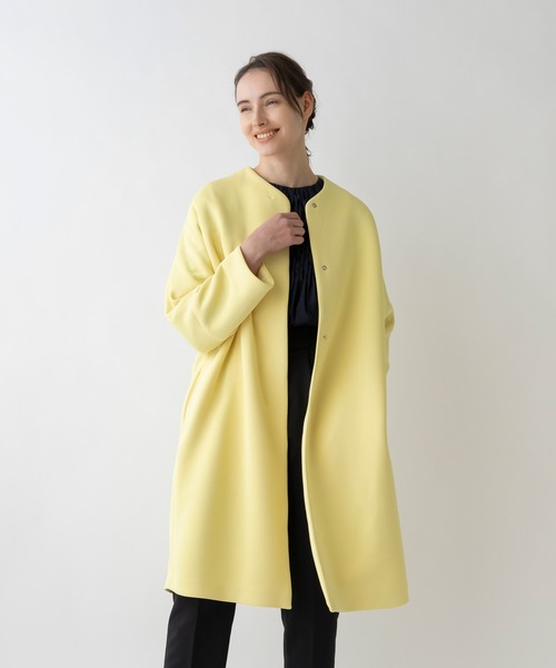 Sono（ソーノ） ノーカラーコート コート 日本製/UVカット/蓄熱/2WAY