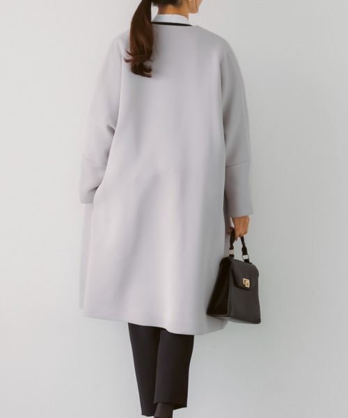 SONO ソーノ ノーカラーマシュマロフレアコートレディース 2023ss新作 SONO ソーノ ノーカラーマシュマロフレアコートレディース 2023ss新作