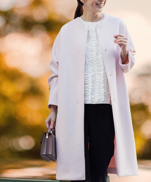 Sono（ソーノ） ノーカラーコート コート レディース : ZOZOTOWN Yahoo