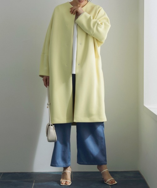 Sono（ソーノ） ノーカラーコート コート レディース : ZOZOTOWN Yahoo