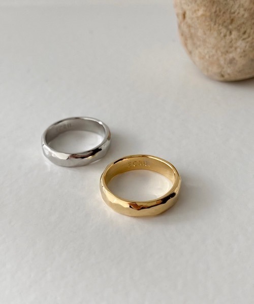 TONE（トネ） 指輪 リング 「ECRu.」シンプル テクスチャー ピンキー