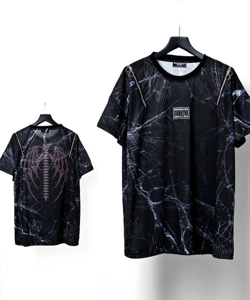 BACKSTAGE PASS tシャツ X-RAY(X-レイ) ラインストーン ビッグ