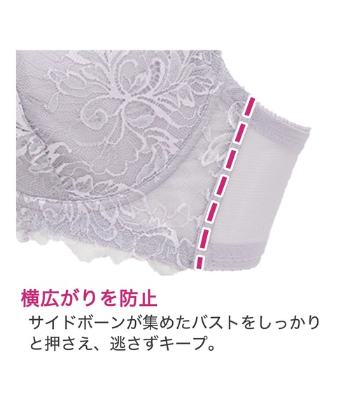 BRADELIS NewYork ブラジャー レーシィミニマイザーブラ23S1