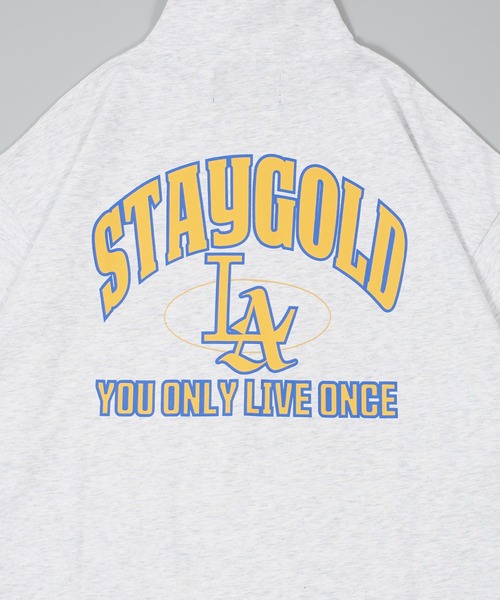 STAY GOLD（ステイゴールド） tシャツ 「STAYGOLD」LA バックプリント