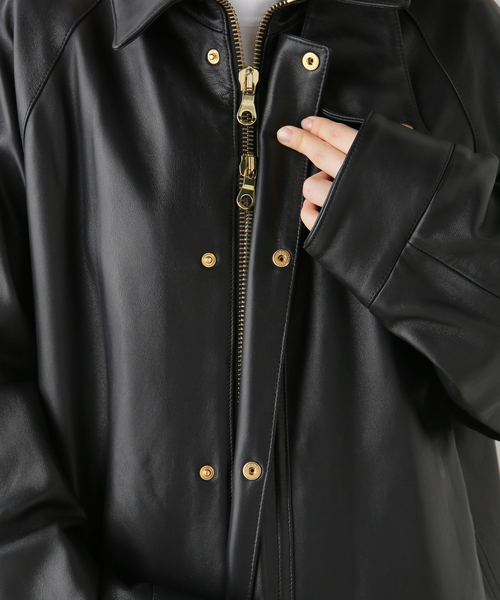 Deuxieme Classe CINQUANTA/チンクアンタ レザーブルゾン Deuxieme Classe ジャケット ブルゾン 追加 「CINQUANTA