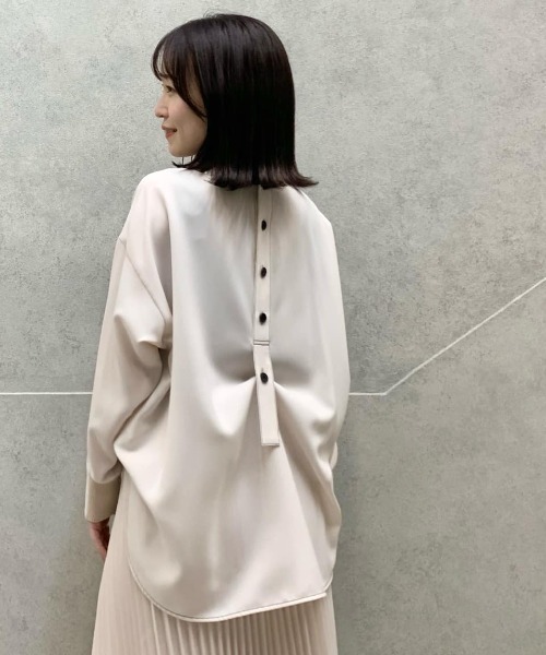 ブラウス シャツ 「大人気定番/セットアップ」バックボタンブラウス レディース CAST: ブラウス シャツ 「大人気定番/セットアップ」バック