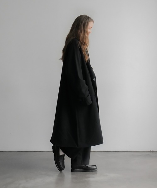 remer 「remer」 ステンカラーコート MEDIUM ブラック メンズ