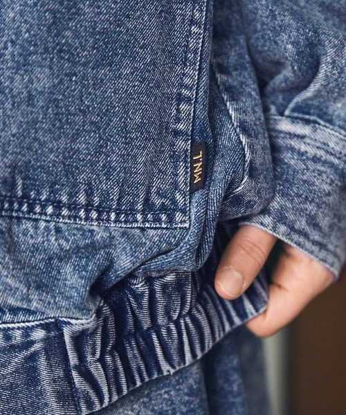 デニムジャケット gジャン ヴィンテージライク ビッグポケットデニム