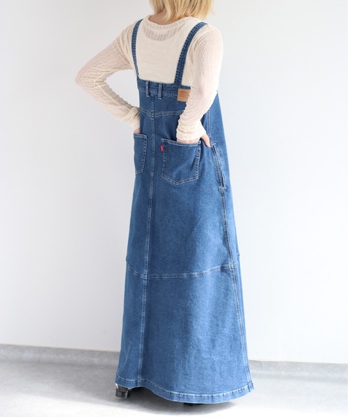cepo（セポ） ジャンパースカート リメイクライク デニムフレアー