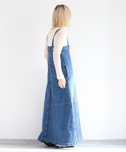 cepo（セポ） ジャンパースカート リメイクライク デニムフレアー