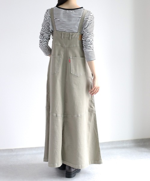 cepo ジャンパースカート リメイクライク デニムフレアー