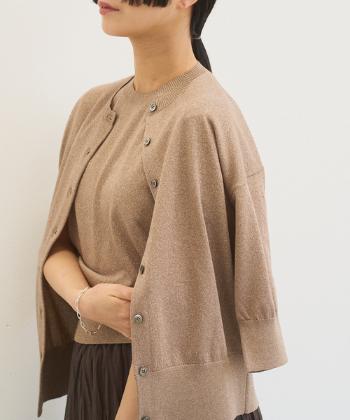 IENA カーディガン LEVITA クルーカーディガン レディース