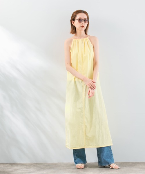 LE ワンピース le HALTER-NECK DRAWSTRING ONE-PIECE : ZOZOTOWN Yahoo