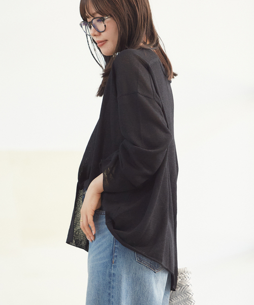 plage カーディガン paper/CO Vネック レディース : ZOZOTOWN