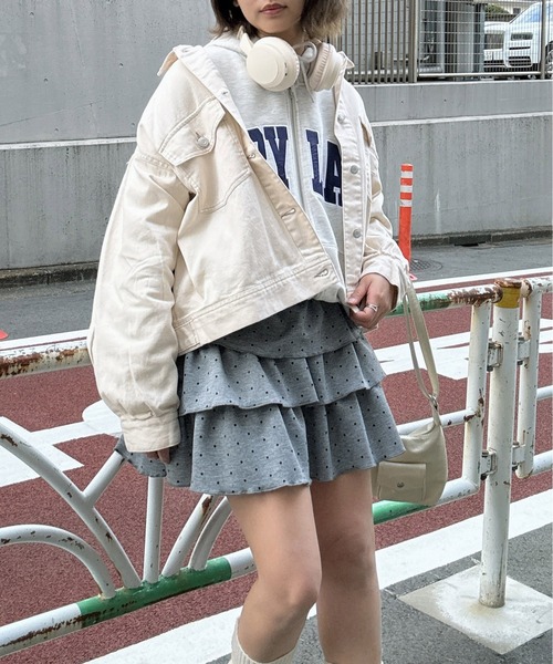 anunans ホワイト ジップアップジャケット White Cotton Zip-Up Jacket | ACNE STUDIOS - Antonia