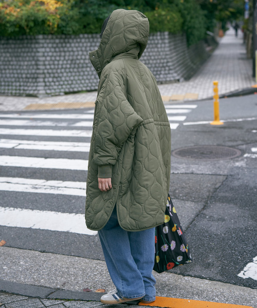 VENCE EXCHANGE ダウンコート ダウンジャケット 中綿キルトフード付き