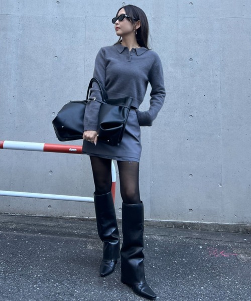 JOSE MOON ニット セーター MINIMUM POLO KNIT/ミニマムポロ