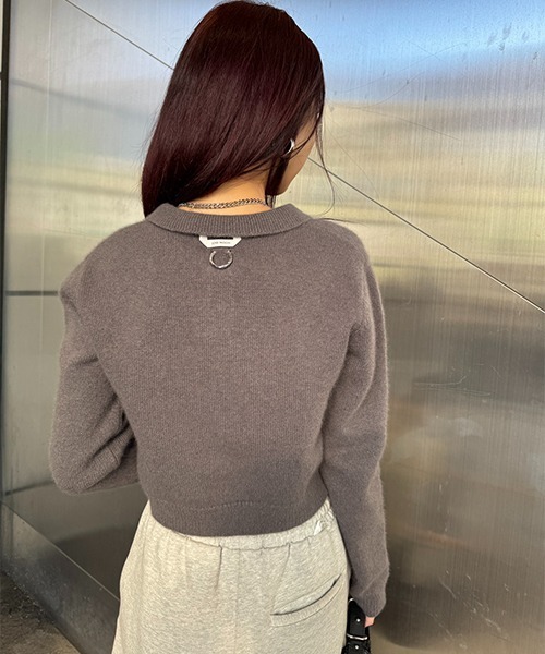 ココナッツjose moon HALF SLEEVE MINIMAL JOSE MOON ニット セーター MINIMUM POLO KNIT/ミニマムポロ