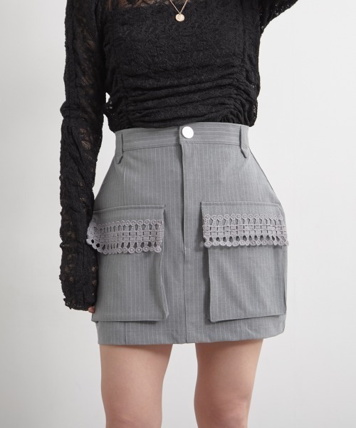 ○★新品未使用　PING（ピン）　バイアスロゴ　スカート　S　ブラック TTOL スカート ピンストライプミニスカート : ZOZOTOWN Yahoo!店