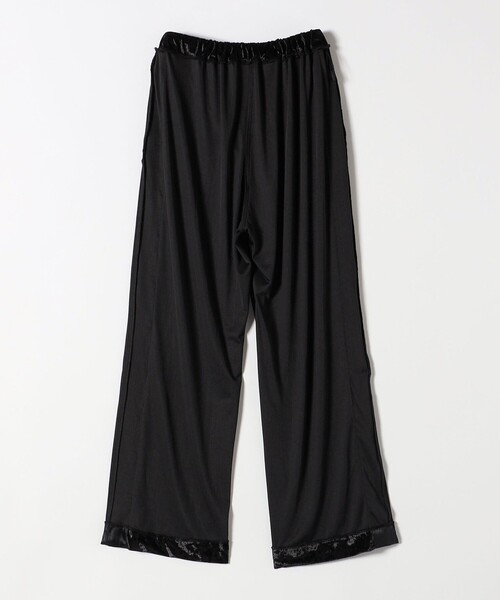 SHIPS any パンツ any:「手洗い可能」クラッシュ ベロア サイドライン