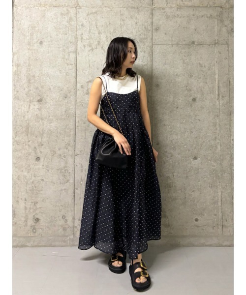 Mila Owen 「Mila Owen」 キャミソールワンピース 1 ネイビー  