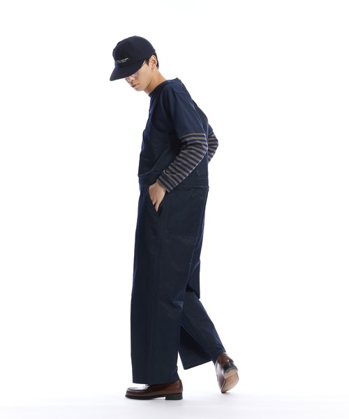 ダークグレー サロペット クロスバック THE BOLDMAN オーバーオール サロペット Cross Shoulder