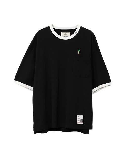 【MIHARAYASUHIRO】Leon Embroidery リンガーTシャツ 全2色 MAISON MIHARA YASUHIRO tシャツ LEON Embroidery Ringer T