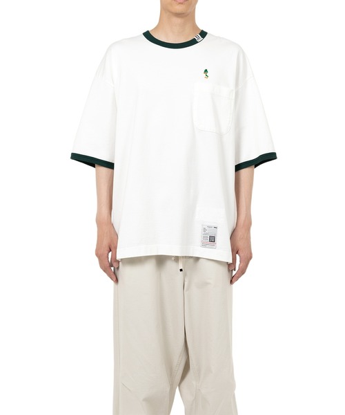 【MIHARAYASUHIRO】Leon Embroidery リンガーTシャツ 全２色 MIHARAYASUHIRO】Leon Embroidery リンガーTシャツ 全2色