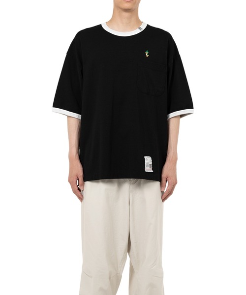 MAISON MIHARA YASUHIRO tシャツ LEON Embroidery Ringer T