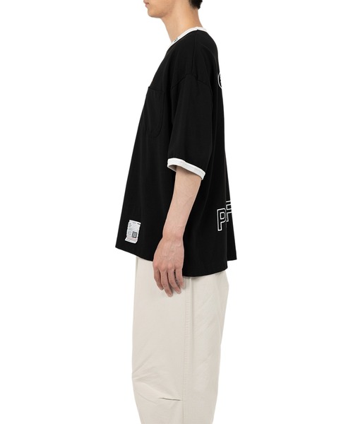 【MIHARAYASUHIRO】Leon Embroidery リンガーTシャツ 全２色 MAISON MIHARA YASUHIRO tシャツ LEON Embroidery Ringer T