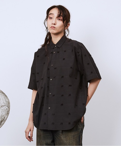Dulcamara シャツ LogoカットJQショートヨークSLシャツ メンズ