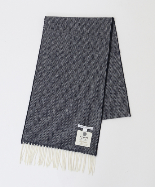 メンズメルローズ（MEN’S MELROSE）/スーパーソフトラムウールヘリンボーンマフラー MEN'S MELROSE マフラー スーパーソフトラムウールヘリンボーン