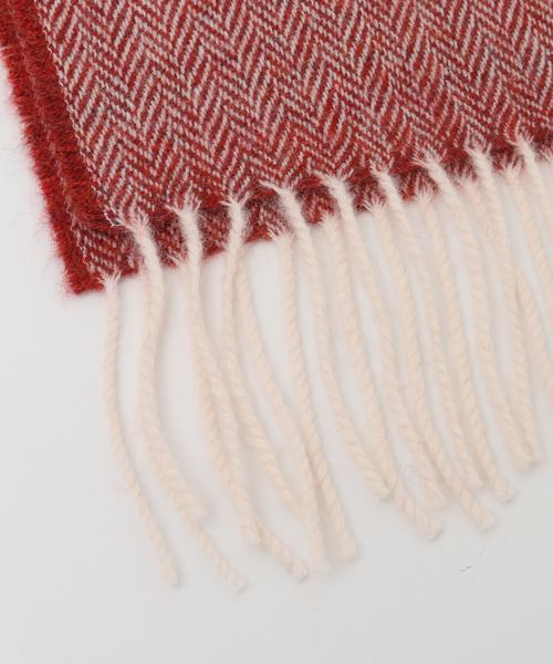 メンズメルローズ（MEN’S MELROSE）/スーパーソフトラムウールヘリンボーンマフラー MEN'S MELROSE マフラー スーパーソフトラムウールヘリンボーン