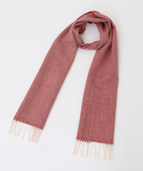 MEN'S MELROSE マフラー スーパーソフトラムウールヘリンボーン