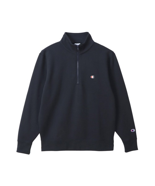 新品　チャンピオン　UA別注ハーフジップ　スエット　ベスト　M 別注】＜Champion＞ハーフジップ ノースリーブ スウェット