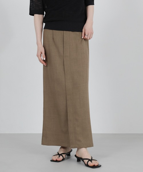 select MOCA（セレクトモカ） スカート リネンライクフロントスリット
