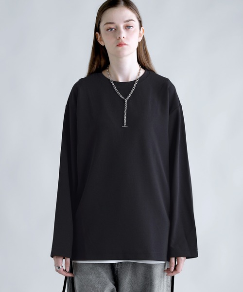 【新品未使用】DESCENDANT ロングスリーブカットソー　サイズМ 楽天市場】後ろボタンロングスリーブカットソー ロングTシャツ