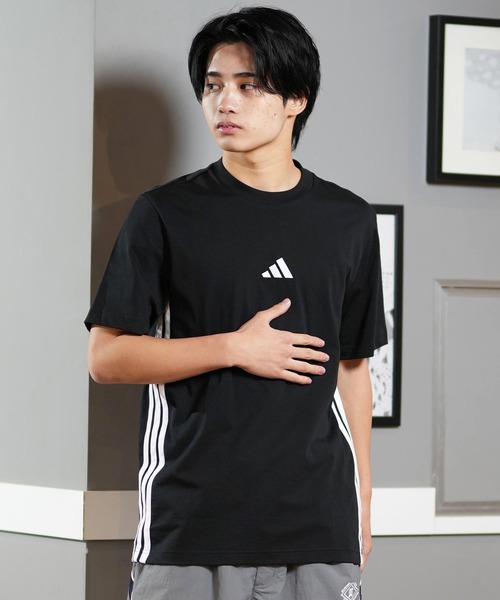 adidas（アディダス） tシャツ 半袖Tee/半袖Tシャツ スリーストライプ
